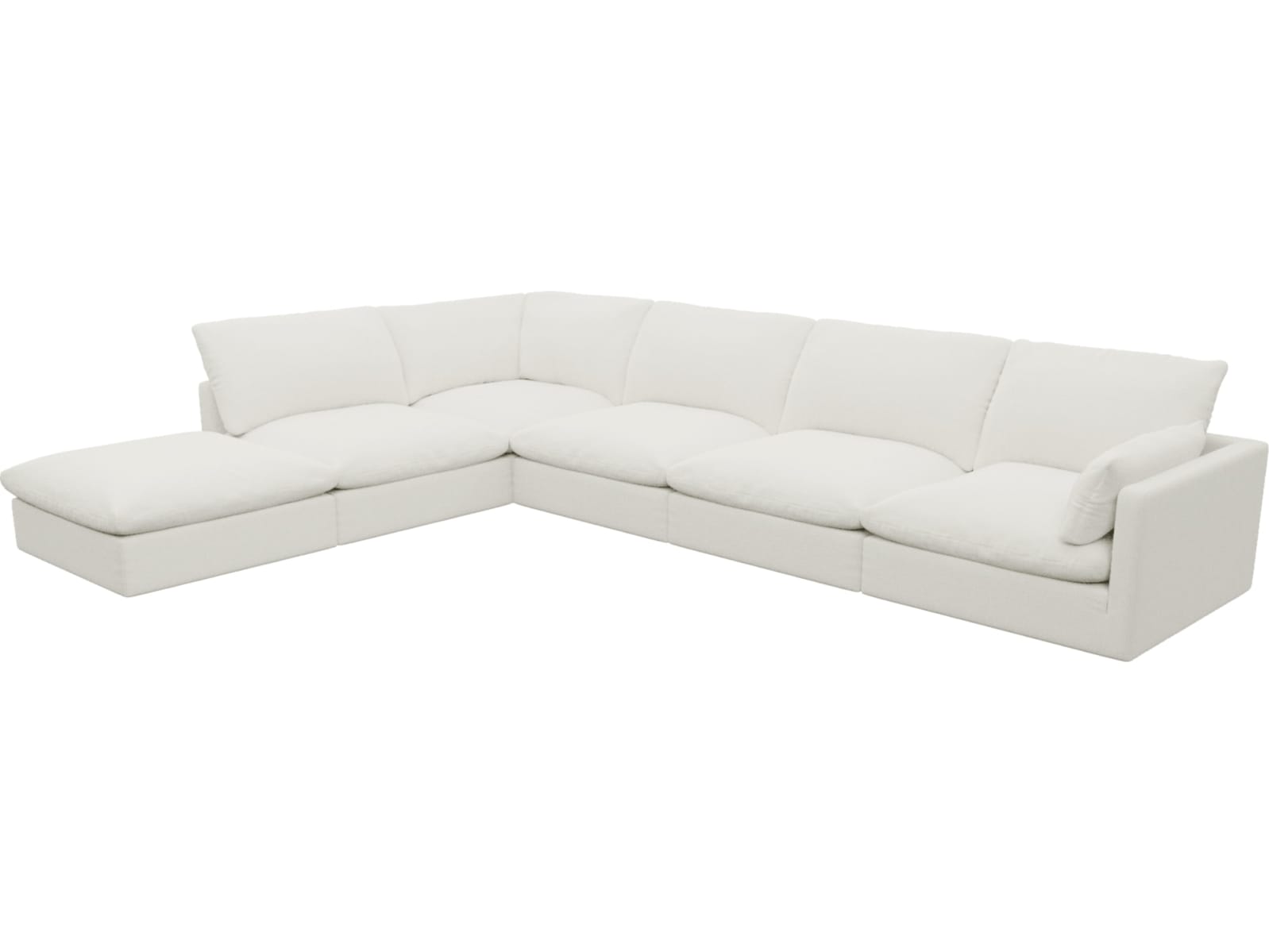 Willow Tribute Shell Modular Sofa - 6 Seater LAF Terminal color Tribute Shell