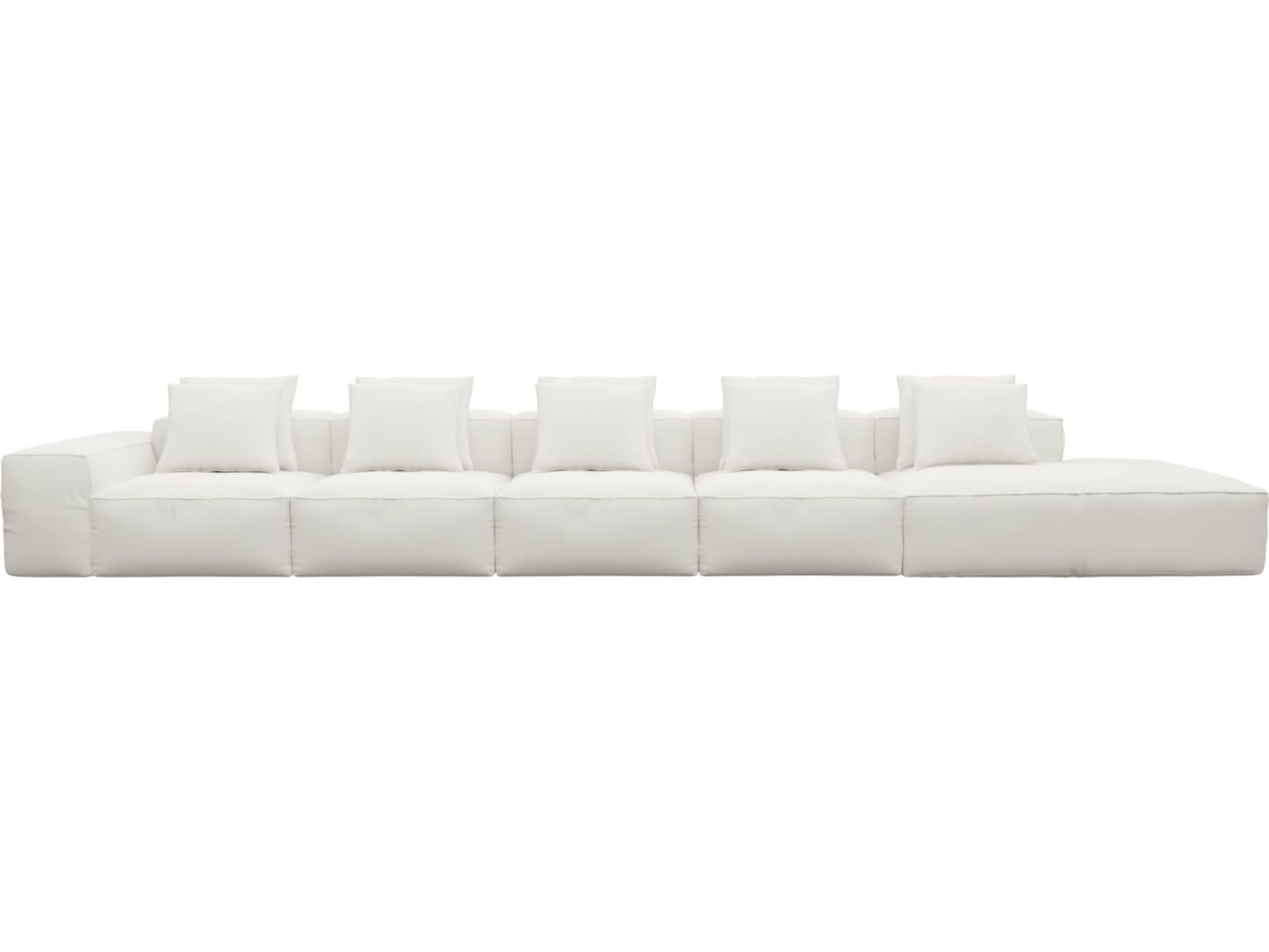 Riley Tribute Shell Modular Sofa - 1x Arm, 4x Armless, 1x Right Terminal color Tribute Shell