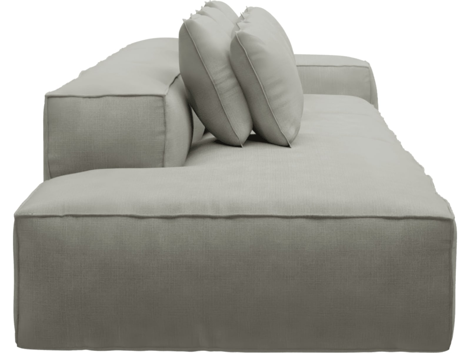 Riley Toorak Pebble Modular Sofa - 1x Arm, 2x Armless, 1x Left Terminal color Toorak Pebble