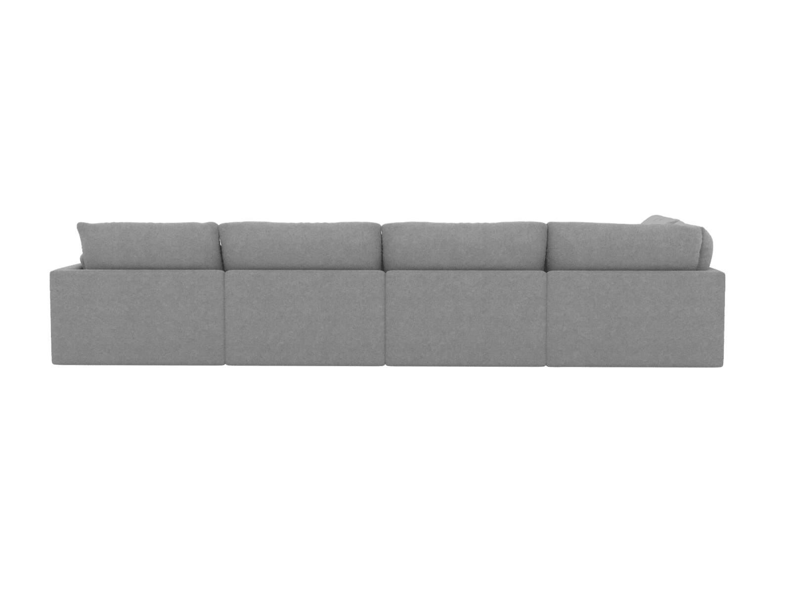 Willow California Slate Modular Sofa LAF - 6 Seater color California Slate
