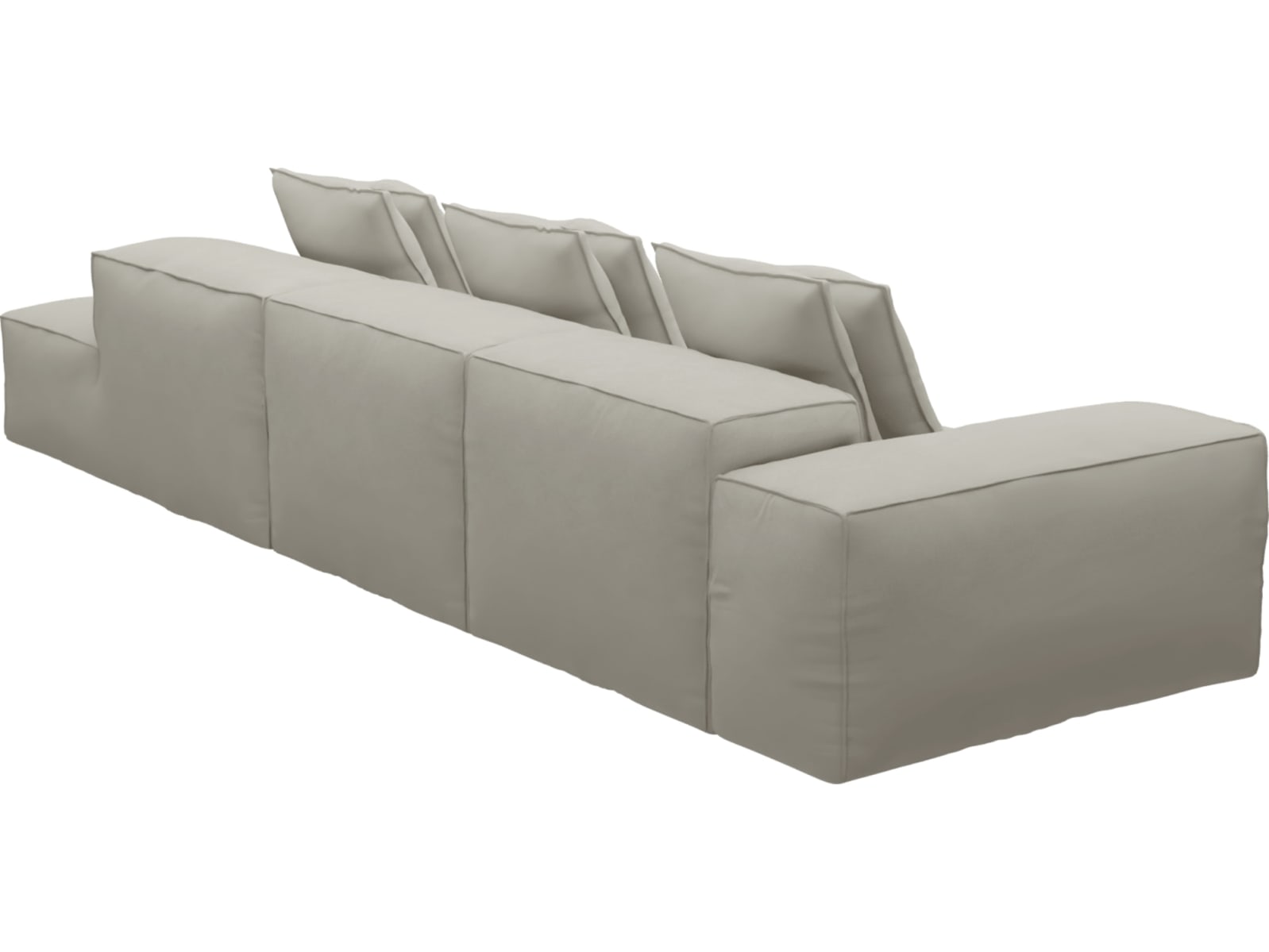 Riley California Ivory Modular Sofa - 1x Arm, 2x Armless, 1x Right Terminal color California Ivory