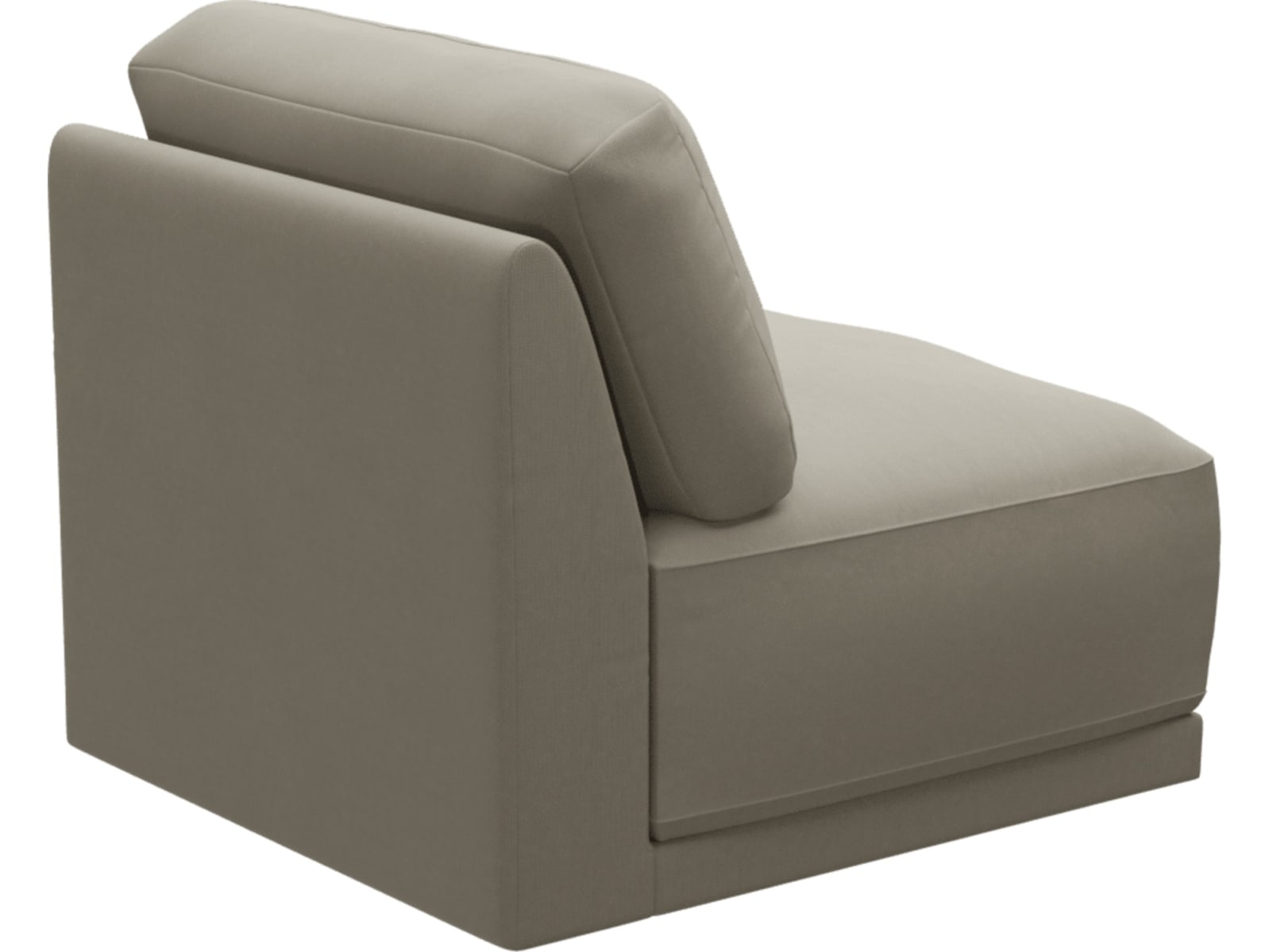 Emily Armless Chair Module Plaza Natural color Plaza Natural