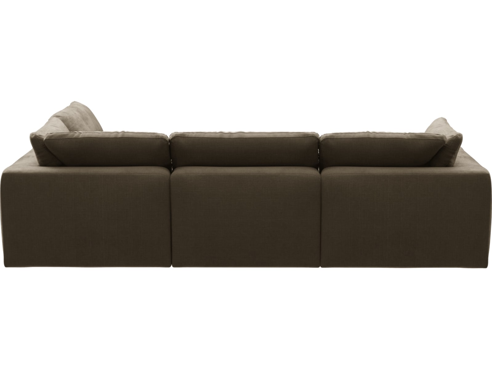 Cloud Deep Tribute Walnut Modular Sofa - 4 Seater color Tribute Walnut