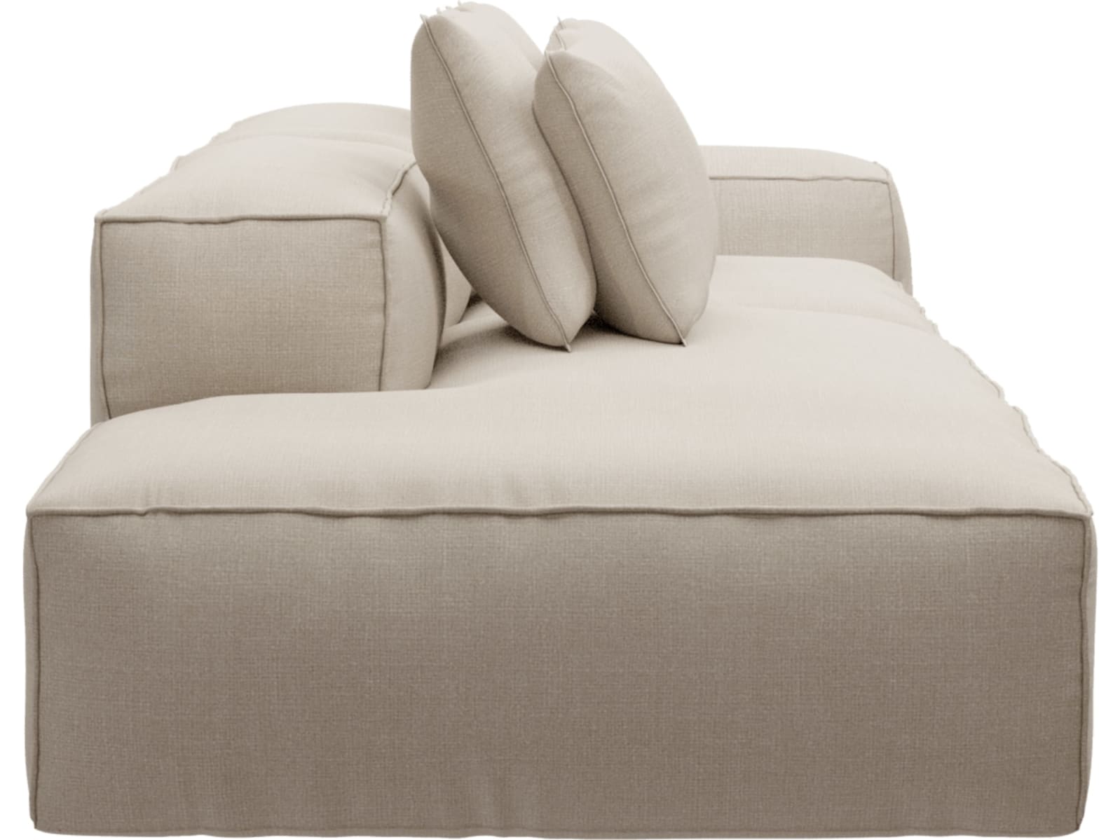 Riley Santa Fe Sand Modular Sofa - 1x Arm, 1x Armless, 1x Left Terminal color Santa Fe Sand