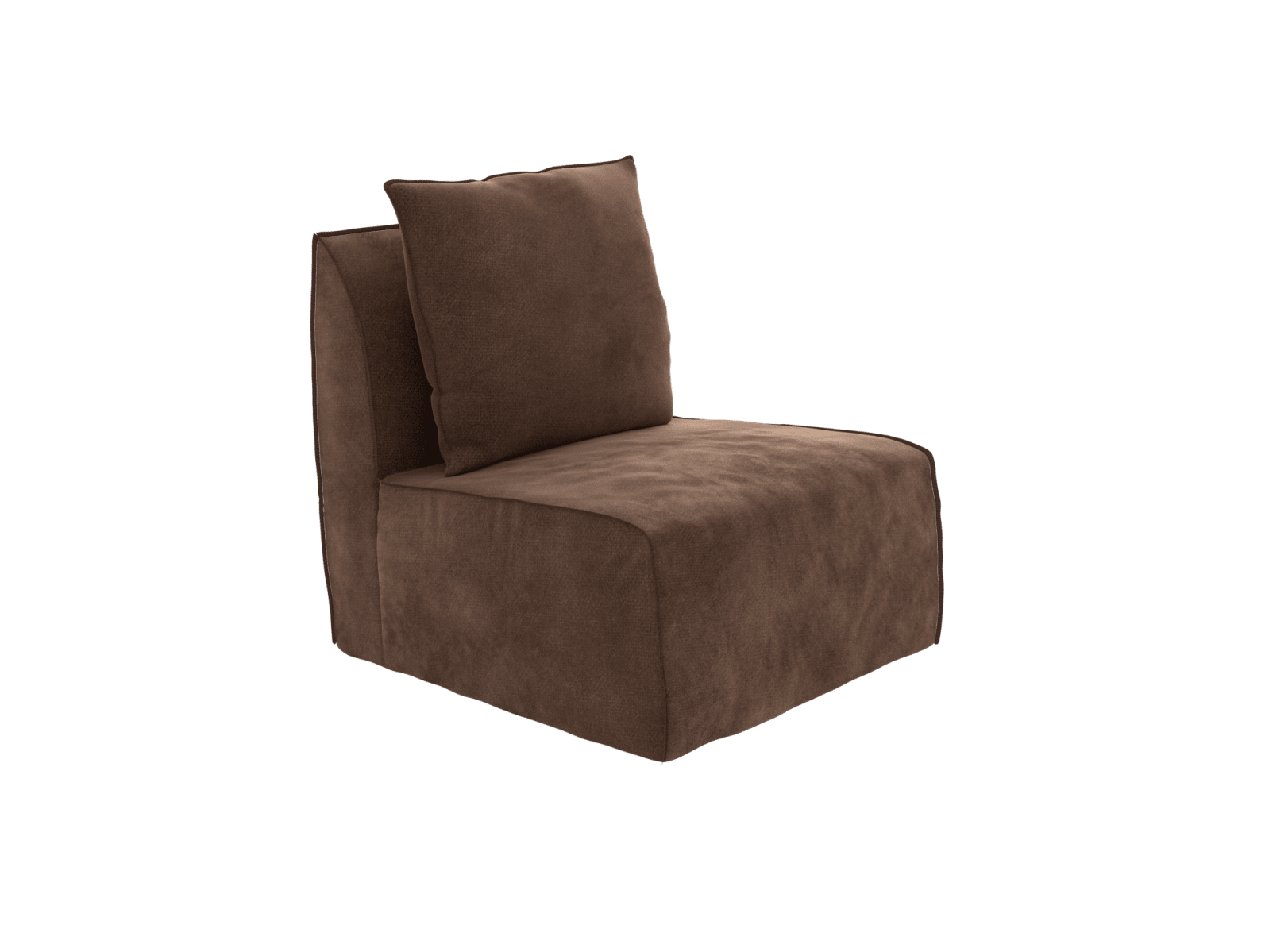 Como Muse Chocolate Slipper Chair color Muse Chocolate