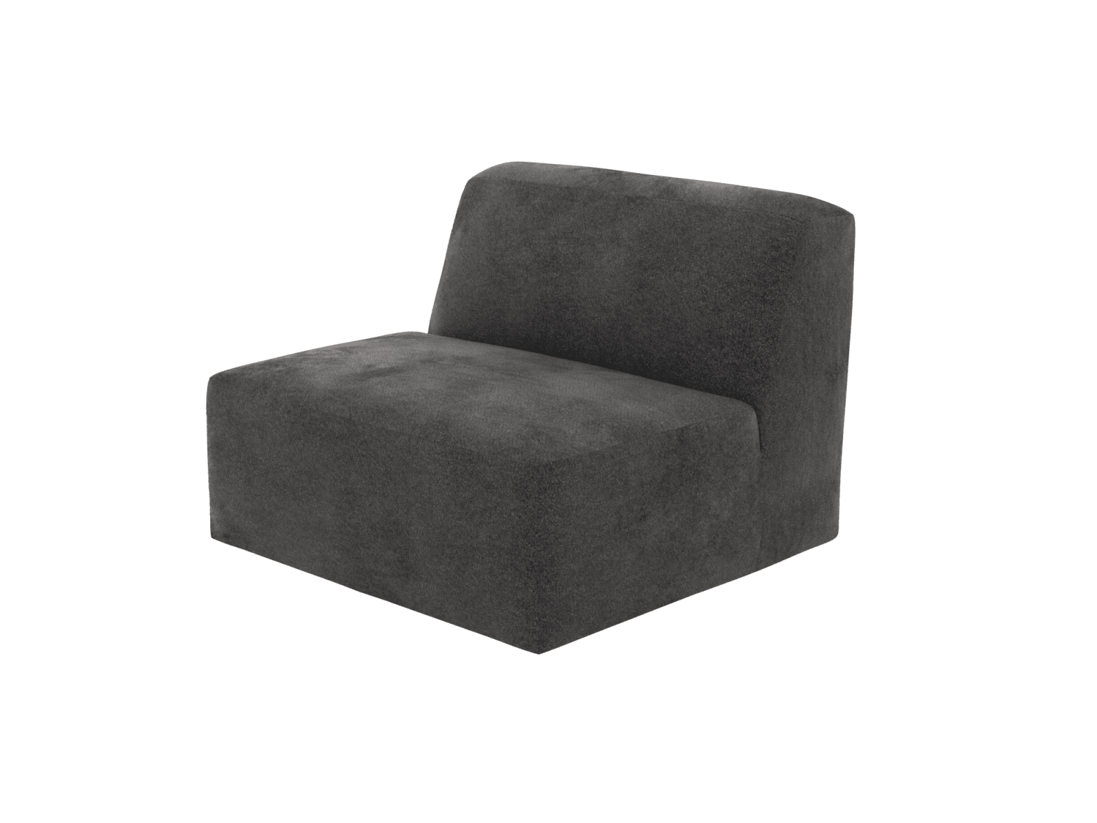 Copenhagen California Charcoal Armless Chair Sofa Module color California Charcoal