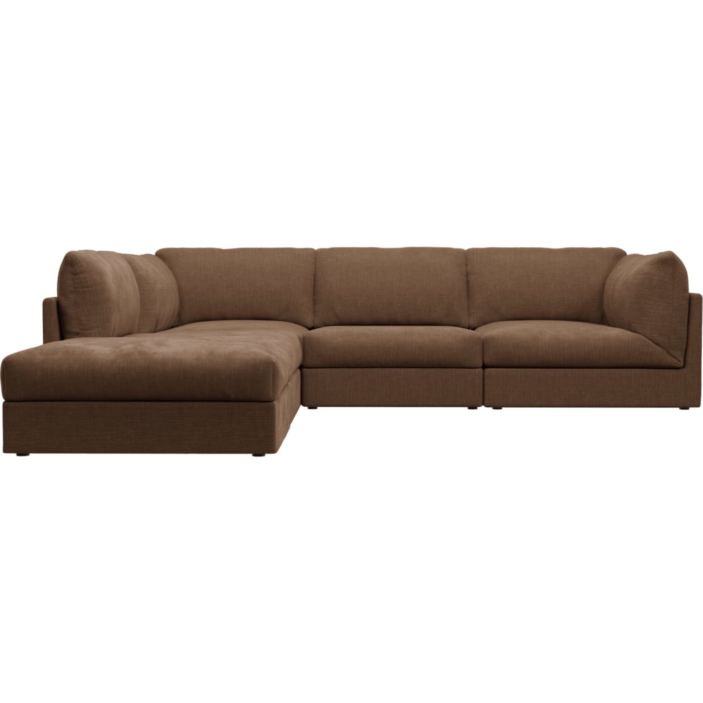 Finley Tribute Chestnut Modular Sofa - 5 Seater LAF Terminal color Tribute Chestnut