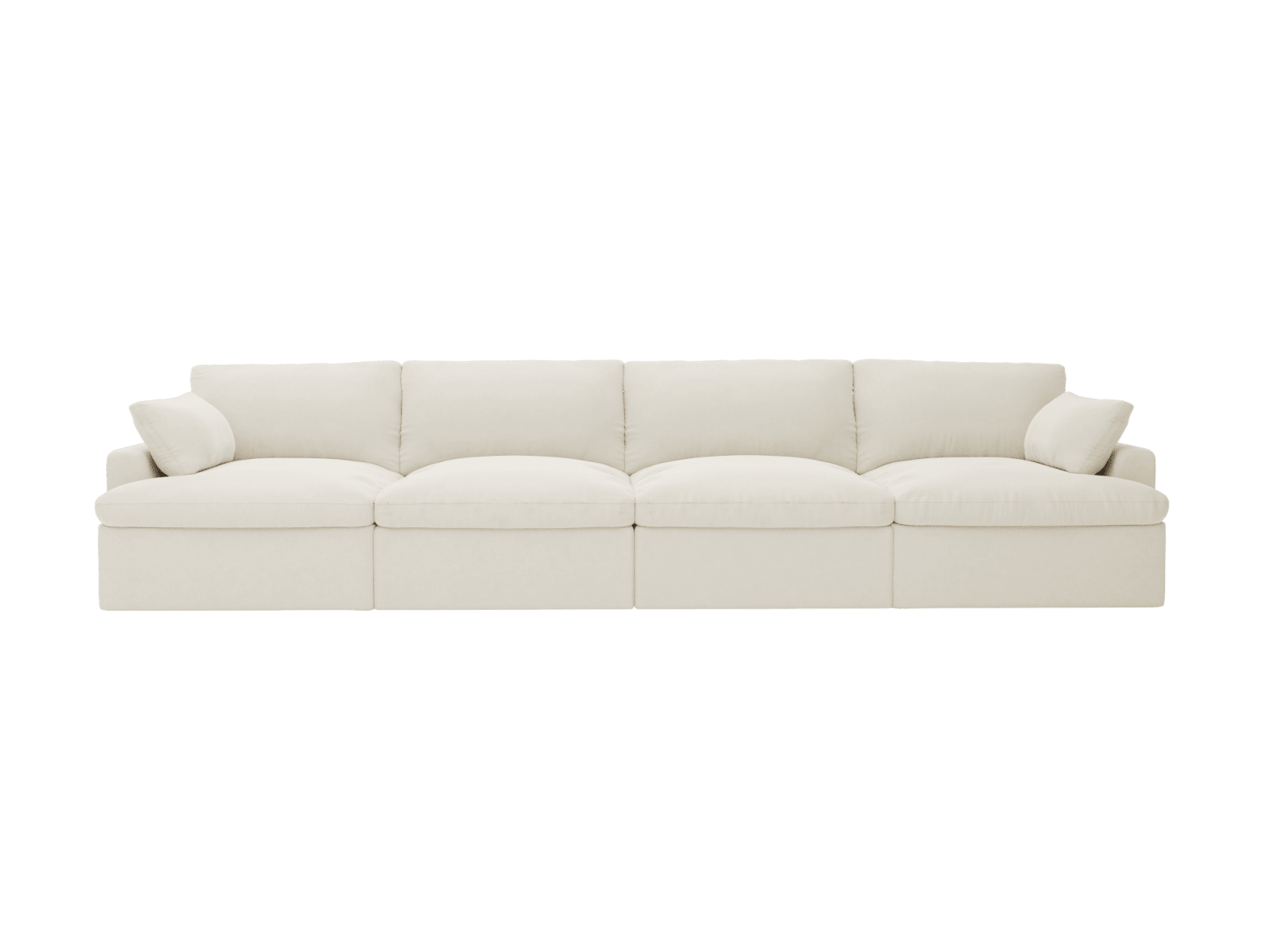 Retreat Muse Flax Modular Sofa - 4 Piece color Muse Flax