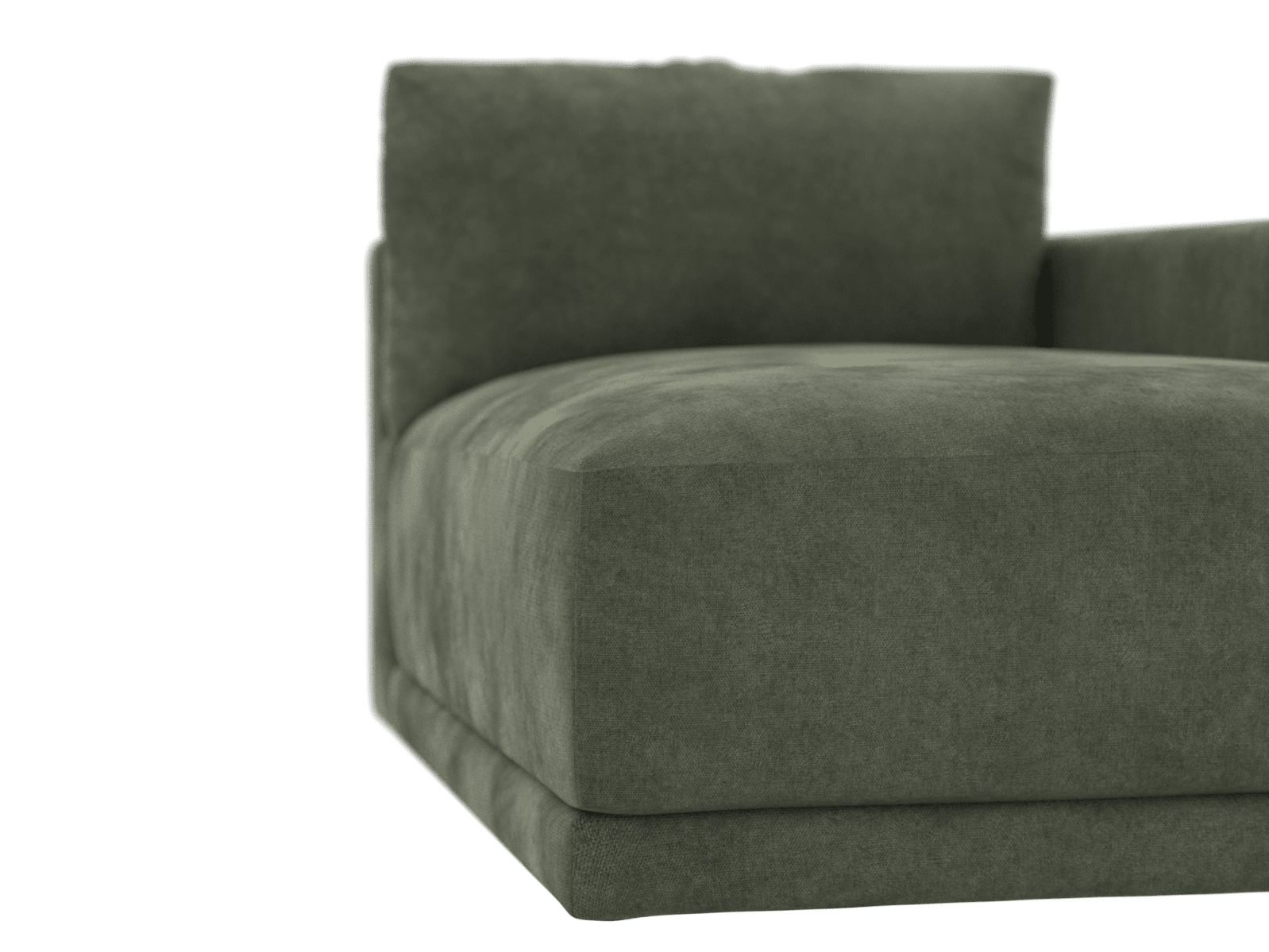Haven Muse Forest Right Arm Facing Chaise Sofa Module color Muse Forest