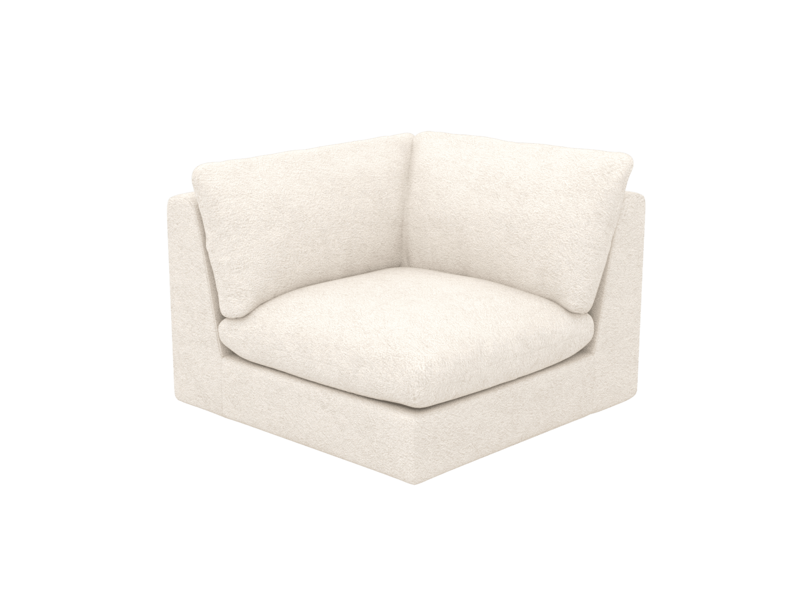 Ludlow Noa Fog Corner Sofa Chair Module color Noa Fog
