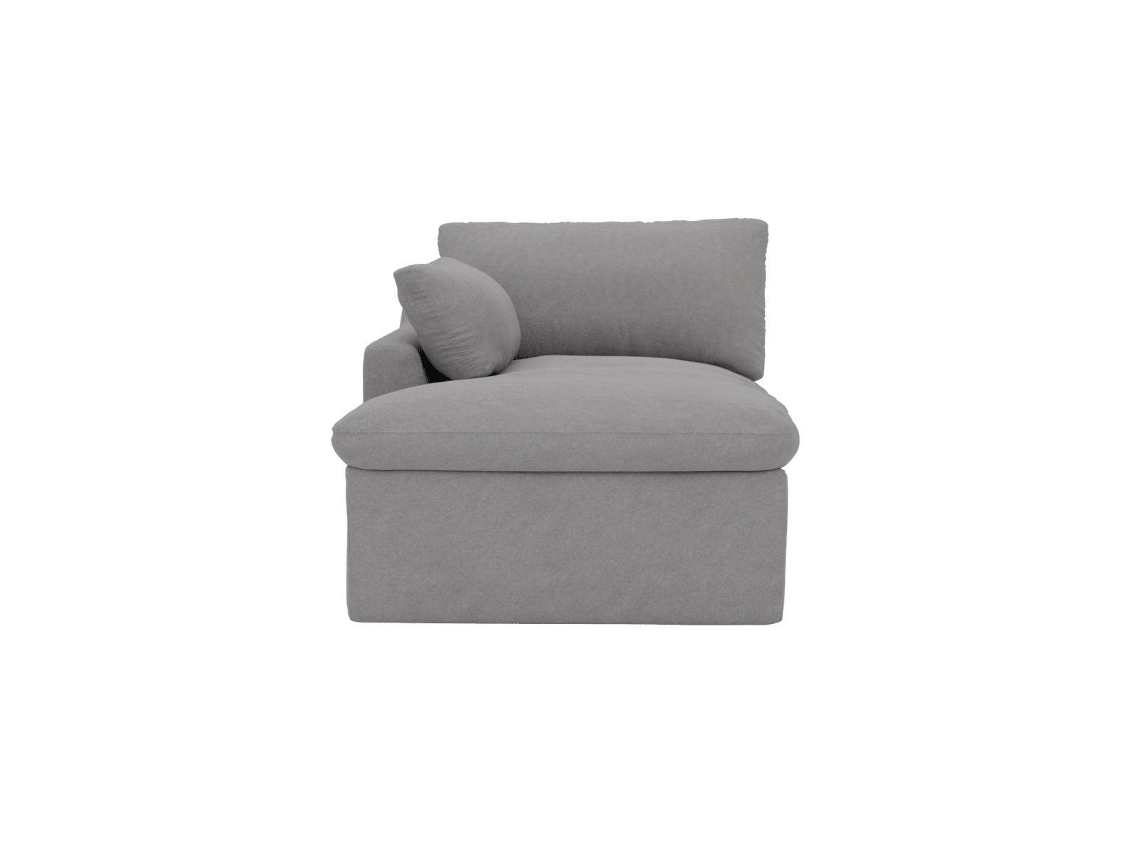 Retreat View Steel Chaise Sofa Left Arm Facing color View Steel