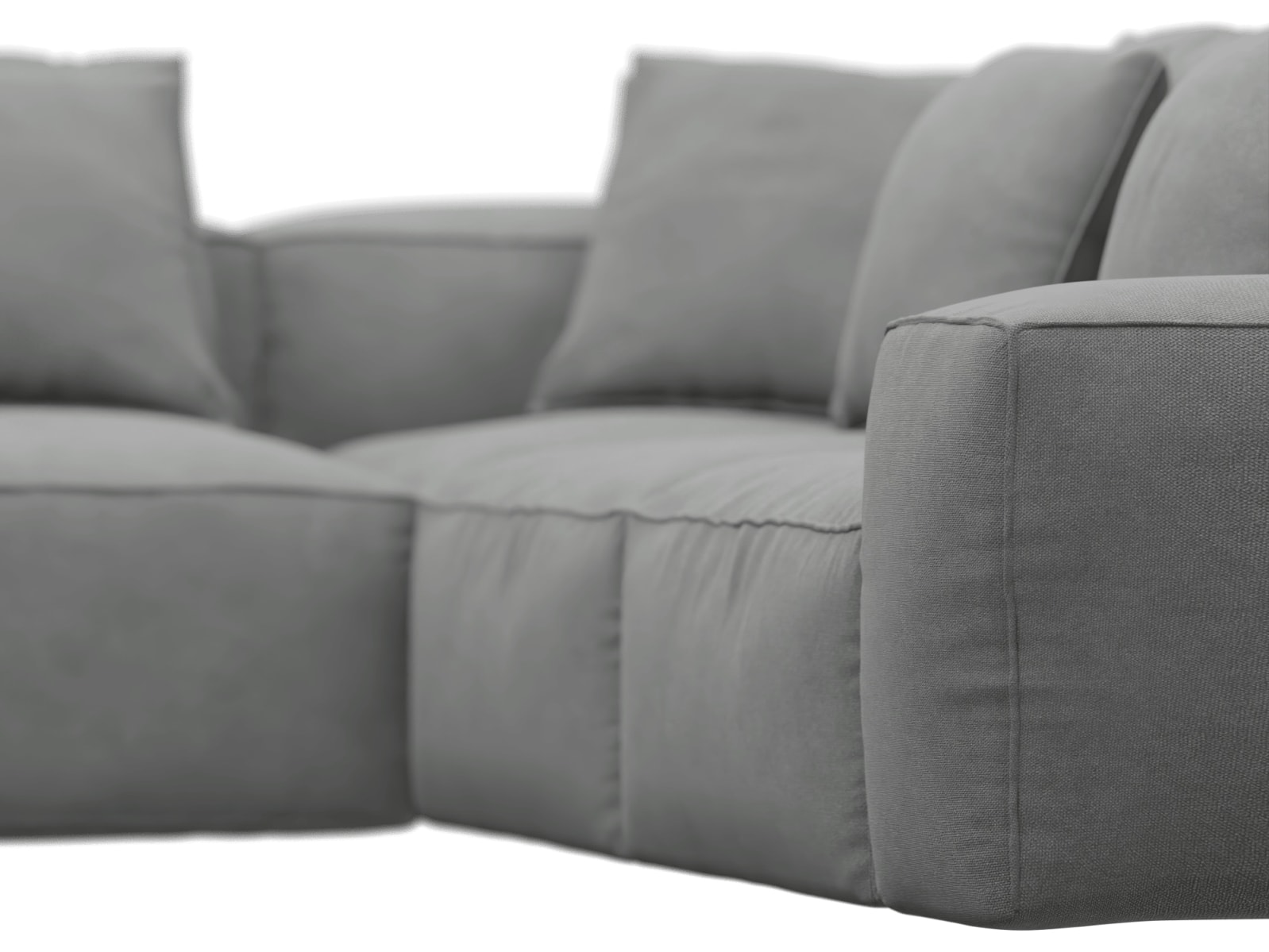 Riley Maya Flint Modular Sofa - Arm, 2x Armless, Corner, Left Terminal color Maya Flint