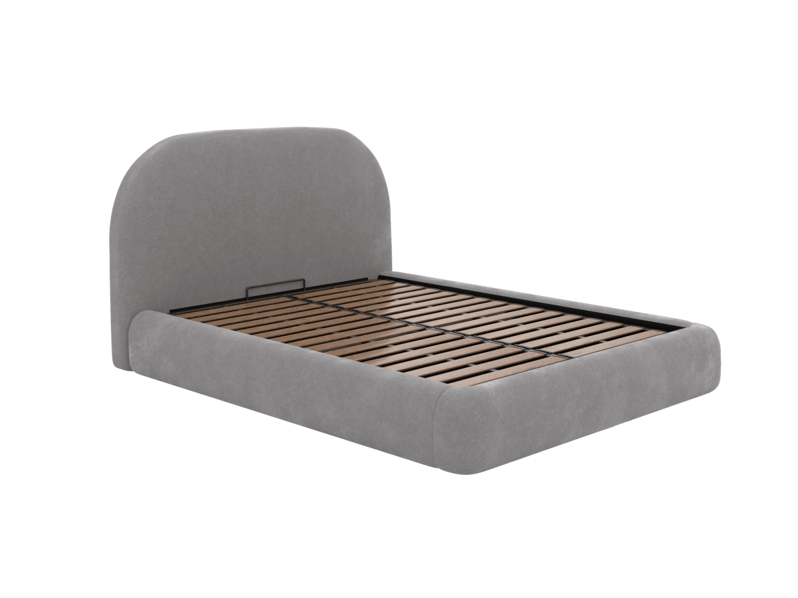Capri Gas Lift Bed View Steel color View Steel