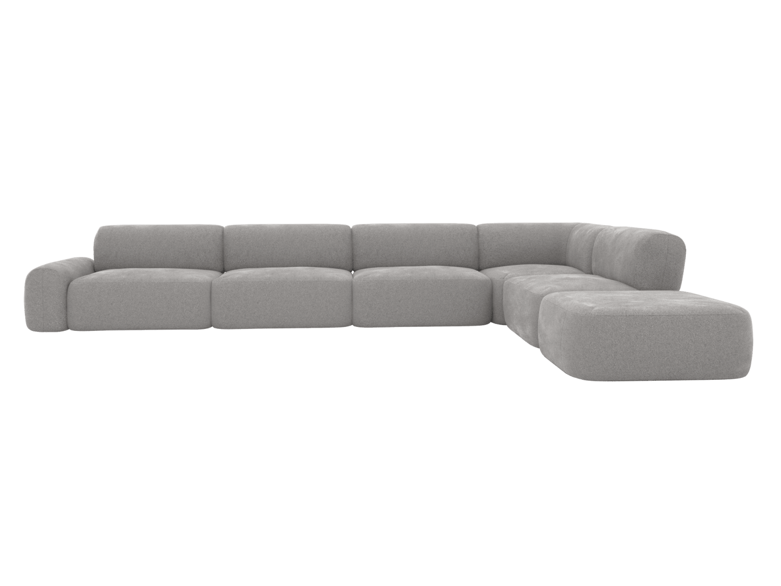 Beckett Toorak Pebble Modular Sofa - 7 Seater color Toorak Pebble