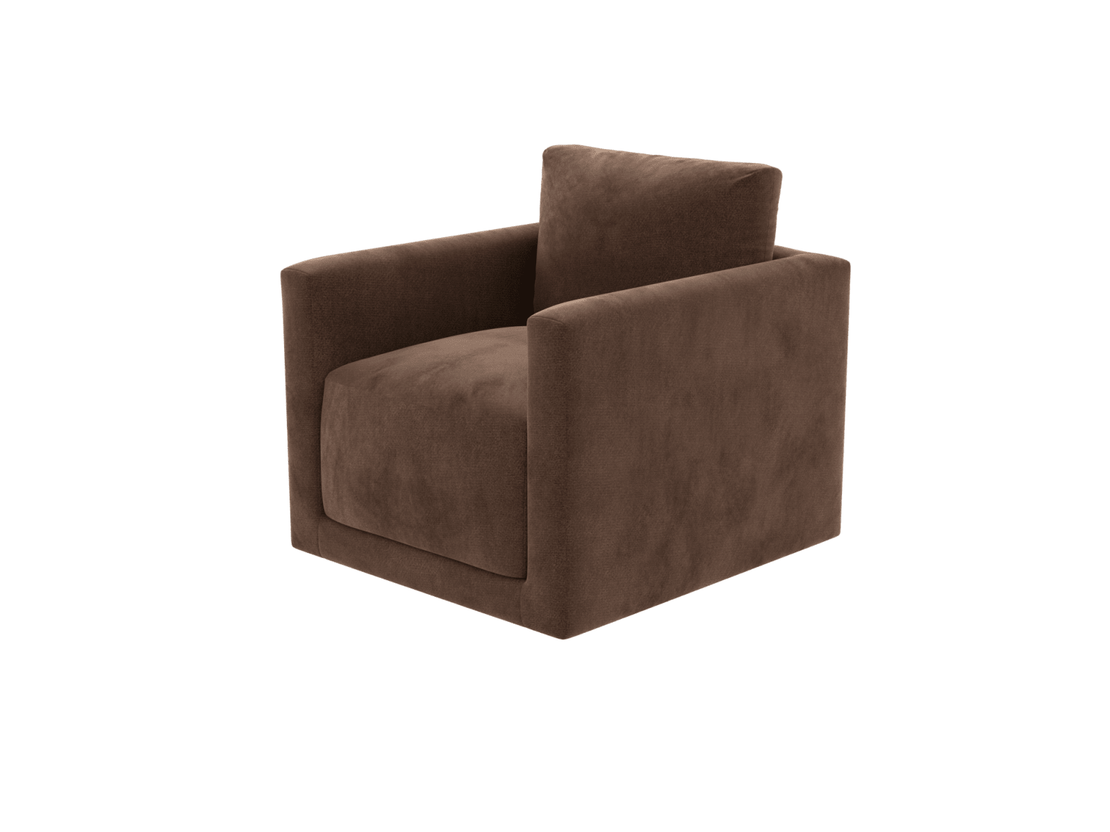 Haven Muse Chocolate Swivel Chair color Muse Chocolate