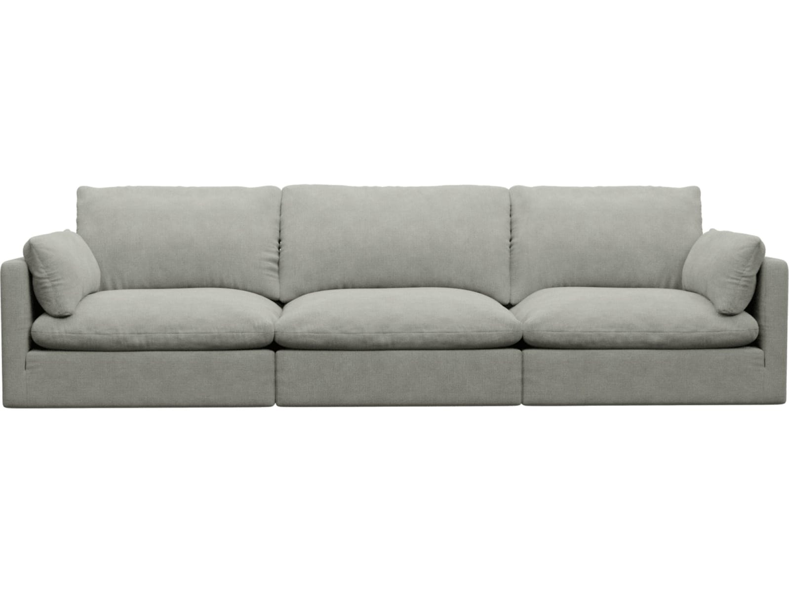 Willow Toorak Pebble Modular Sofa - 3 Seater color Toorak Pebble