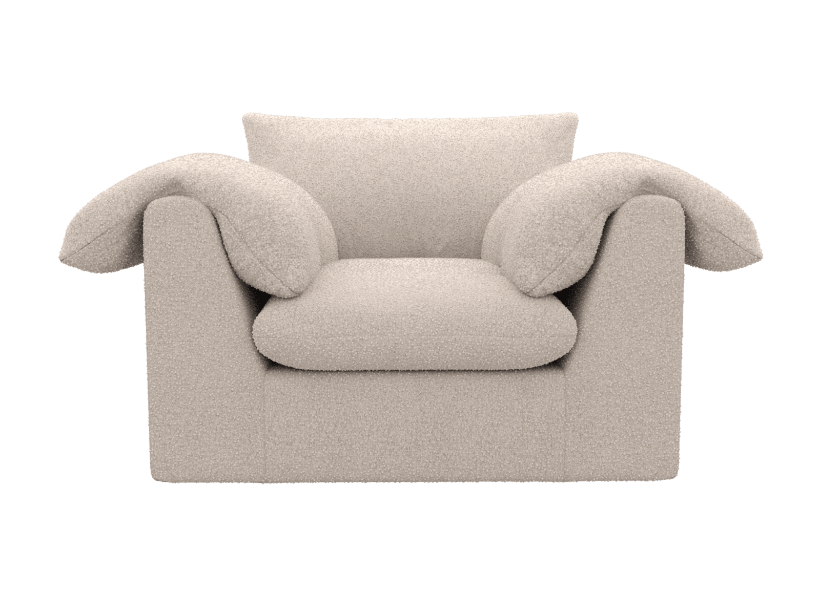Ludlow Boucle Pumice Armchair color Boucle Pumice