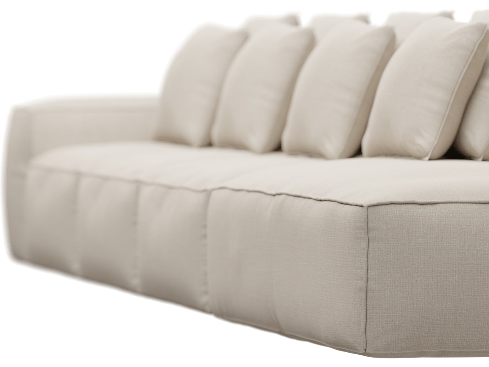 Riley Santa Fe Sand Modular Sofa - 1x Arm, 3x Armless, 1x Right Terminal color Santa Fe Sand