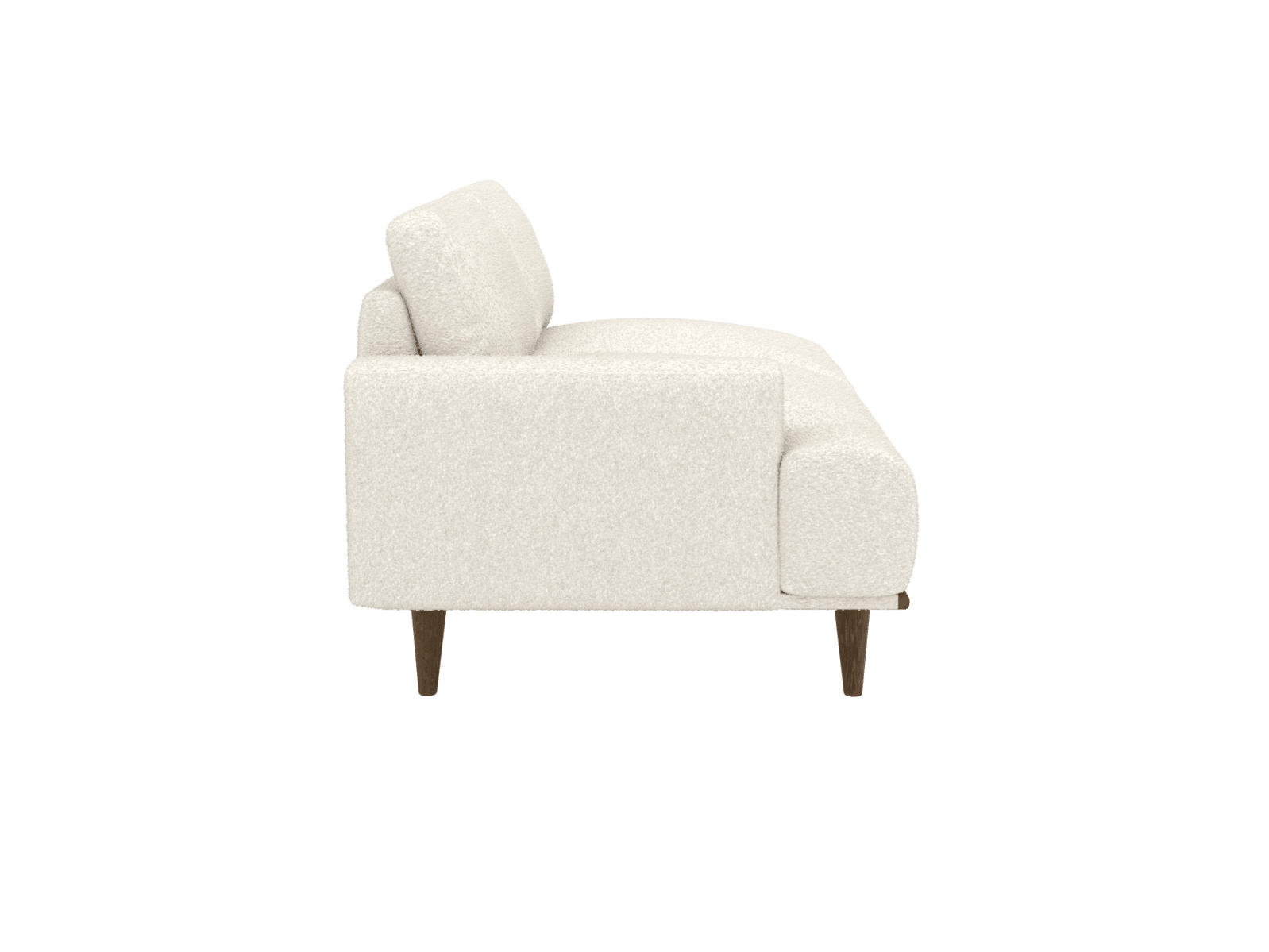 Dane Boucle Ivory 2 Seat Left Facing Sofa Module color Boucle Ivory