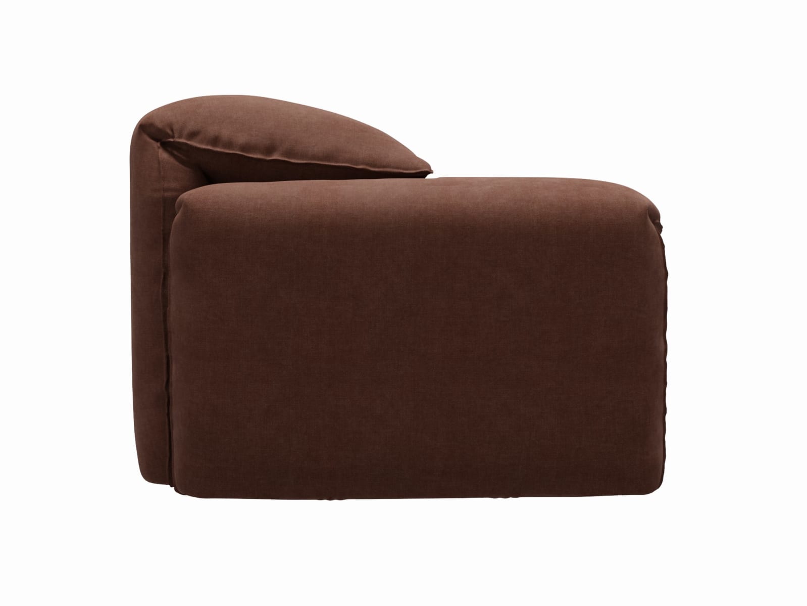Clarence Muse Rust 2 Seat Left Arm Facing Sofa Module color Muse Rust