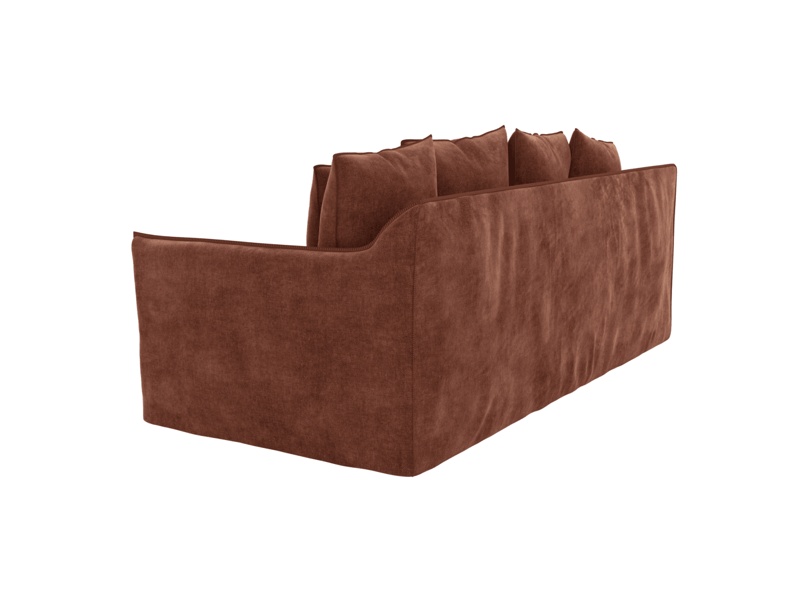 Como Muse Rust Sofa -  3 Seater color Muse Rust