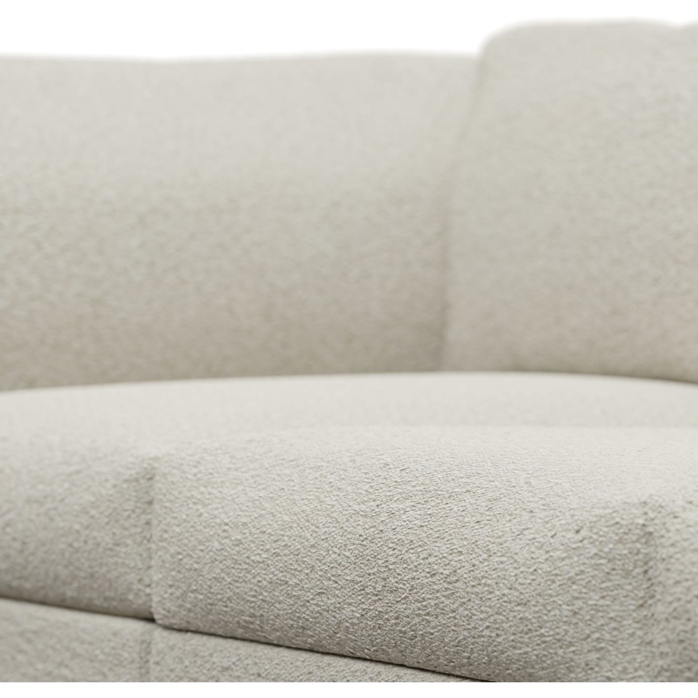 Finley Boucle Ivory Modular Sofa - 3 Seater color Boucle Ivory