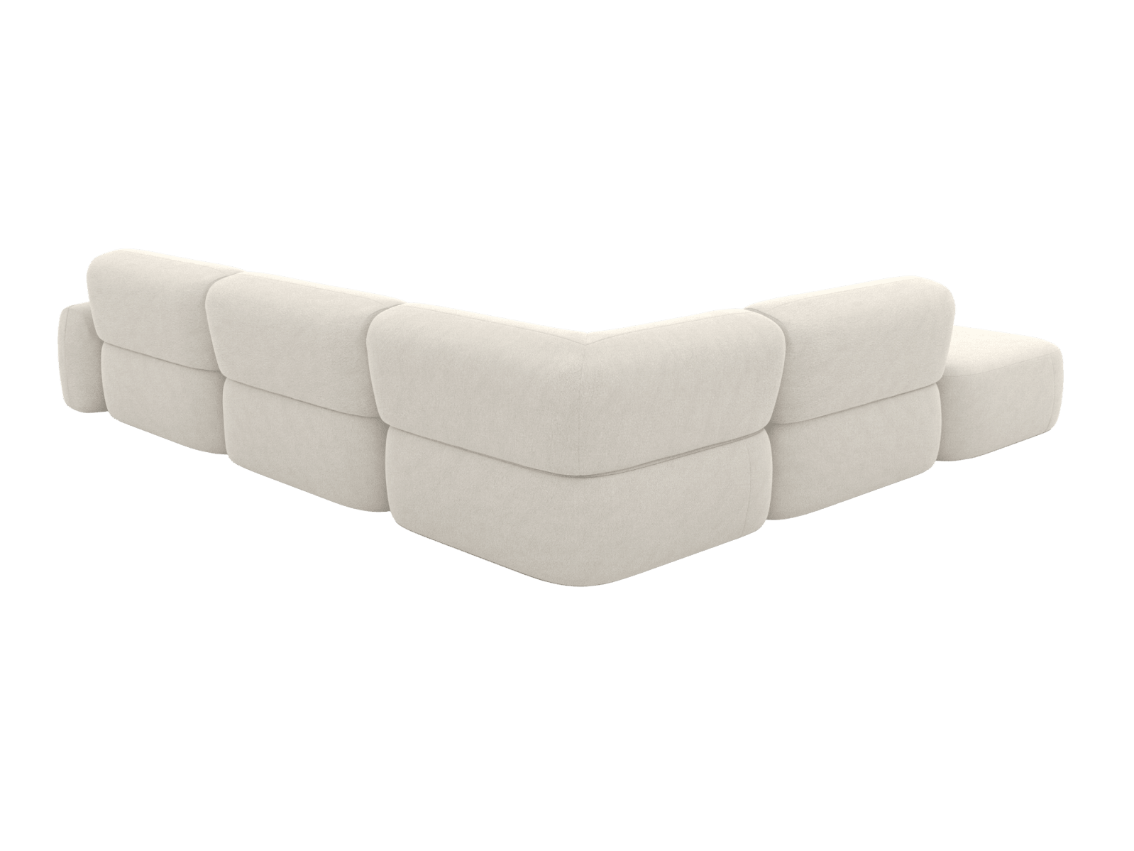 Beckett California Ivory Modular Sofa - 6 Seater color California Ivory