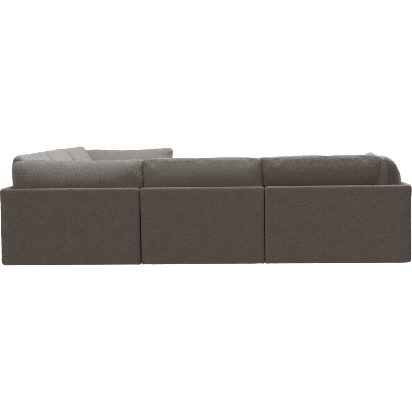 Finley Boucle Pumice Corner Sofa - 5 Seater color Boucle Pumice