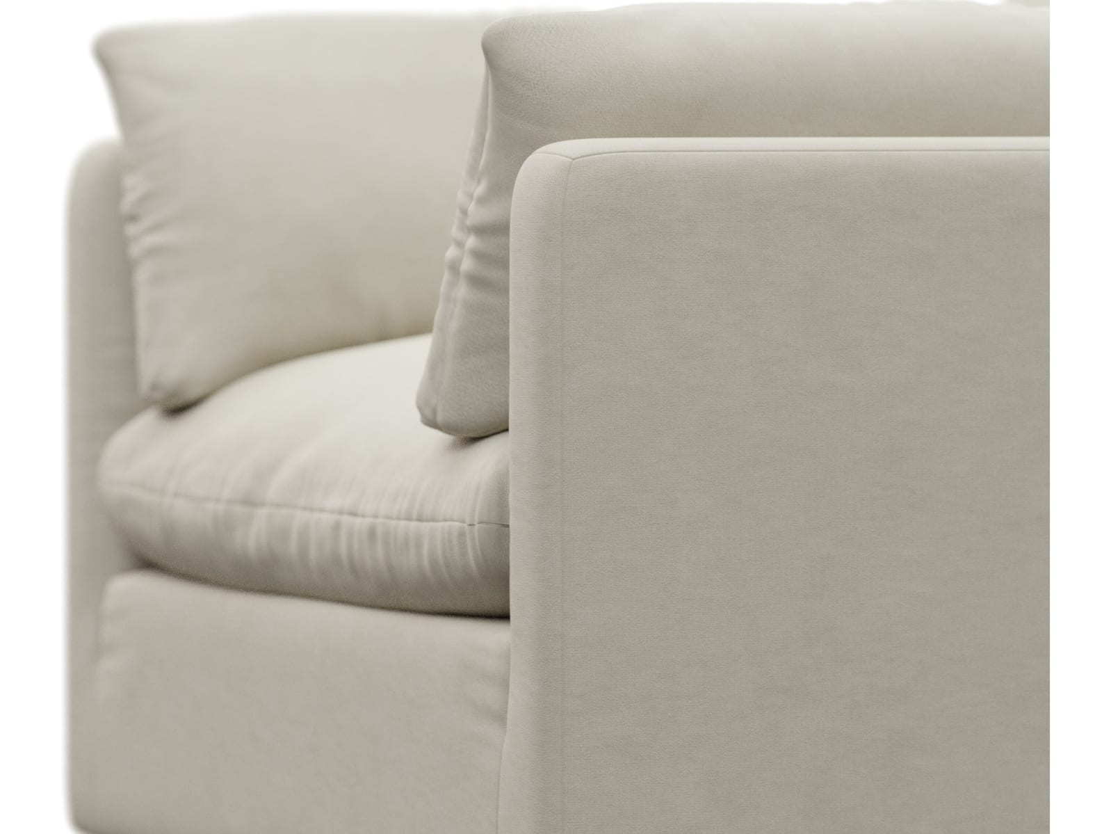 Willow Muse Flax Armchair color Muse Flax