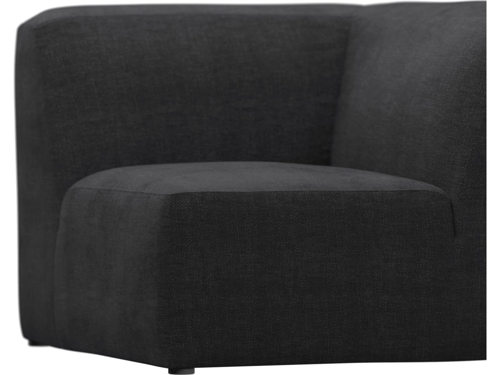 Copenhagen Plaza Flint Grey Square Corner Chair Sofa Module color Plaza Flint Grey