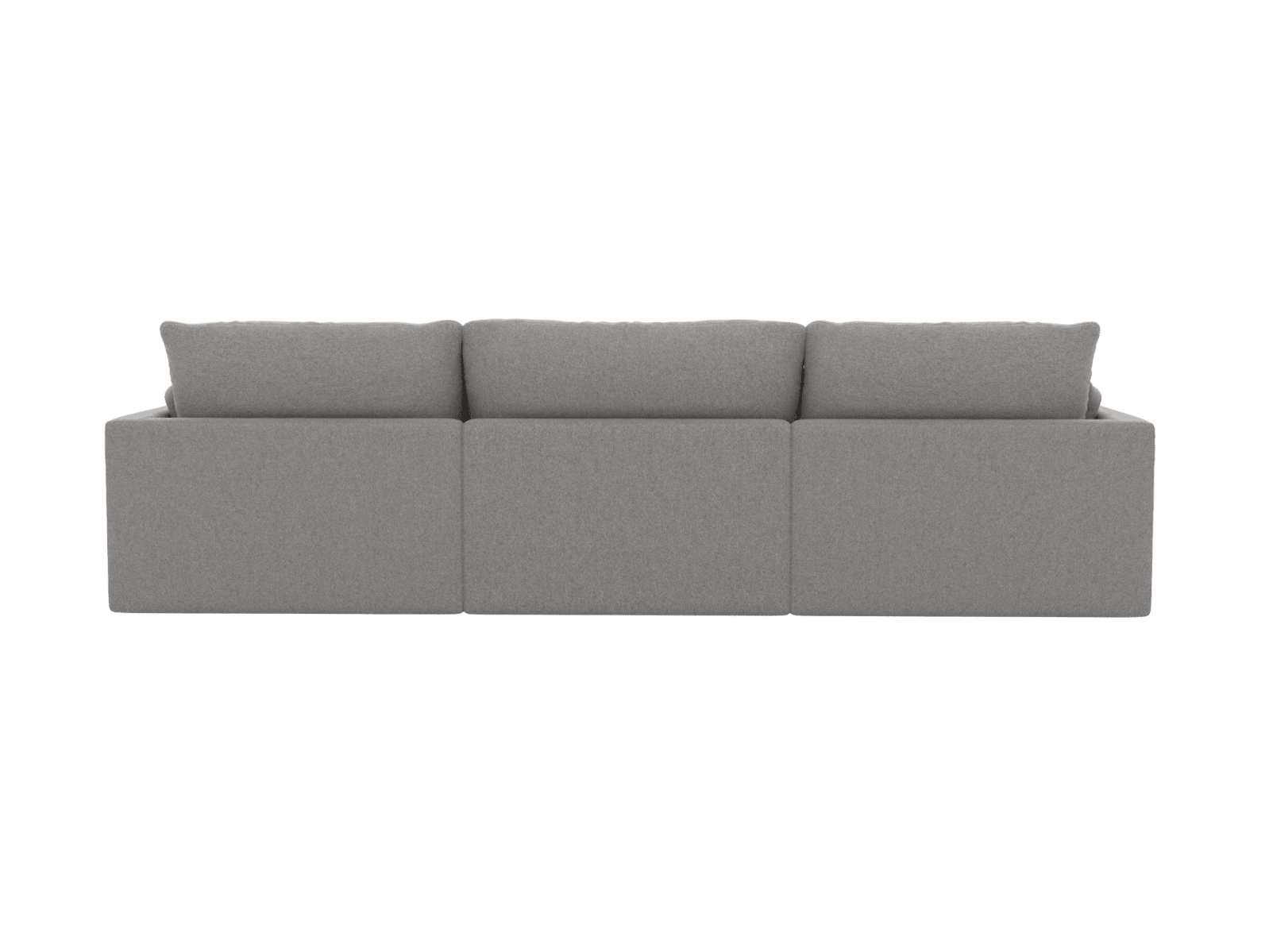 Willow Toorak Pebble Chaise Sofa - 3 Seater color Toorak Pebble