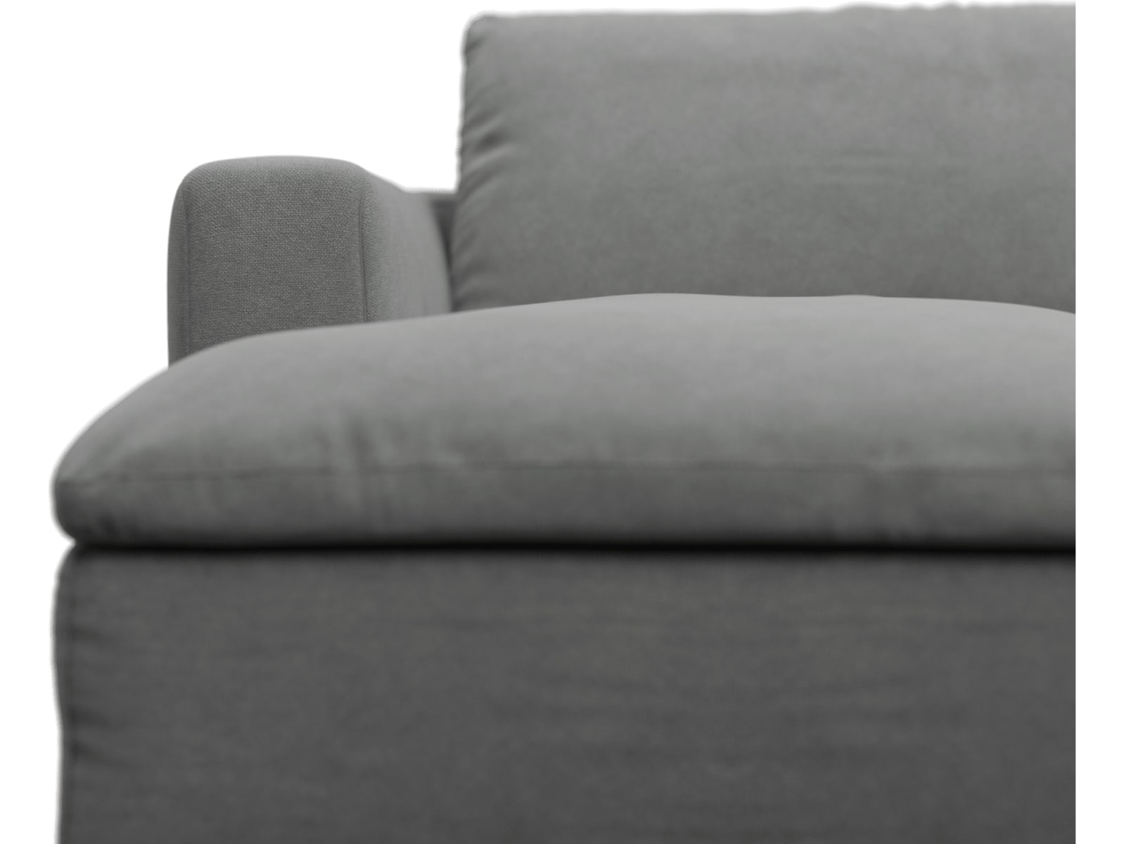 Cloud Deep Maya Flint Modular Sofa - 3 Seater Chaise color Maya Flint