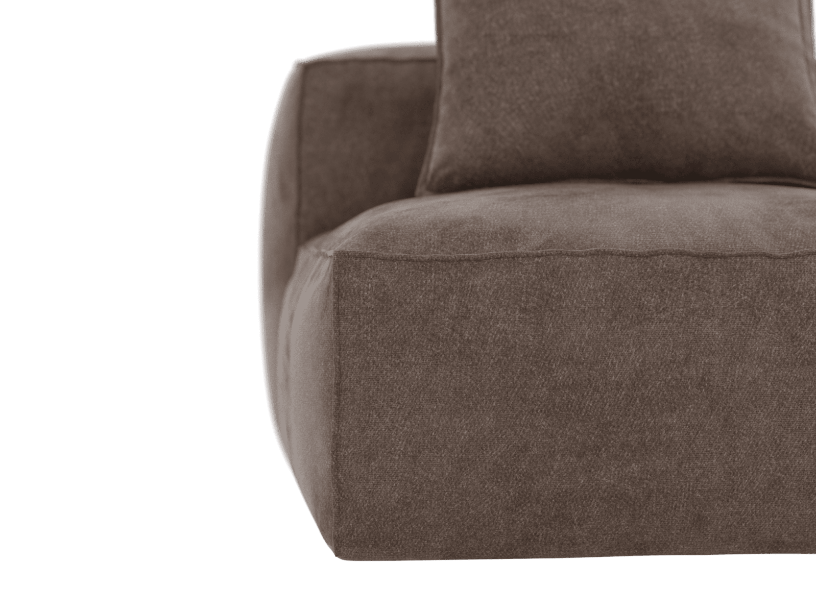 Riley Muse Mink Armless Sofa Module color Muse Mink