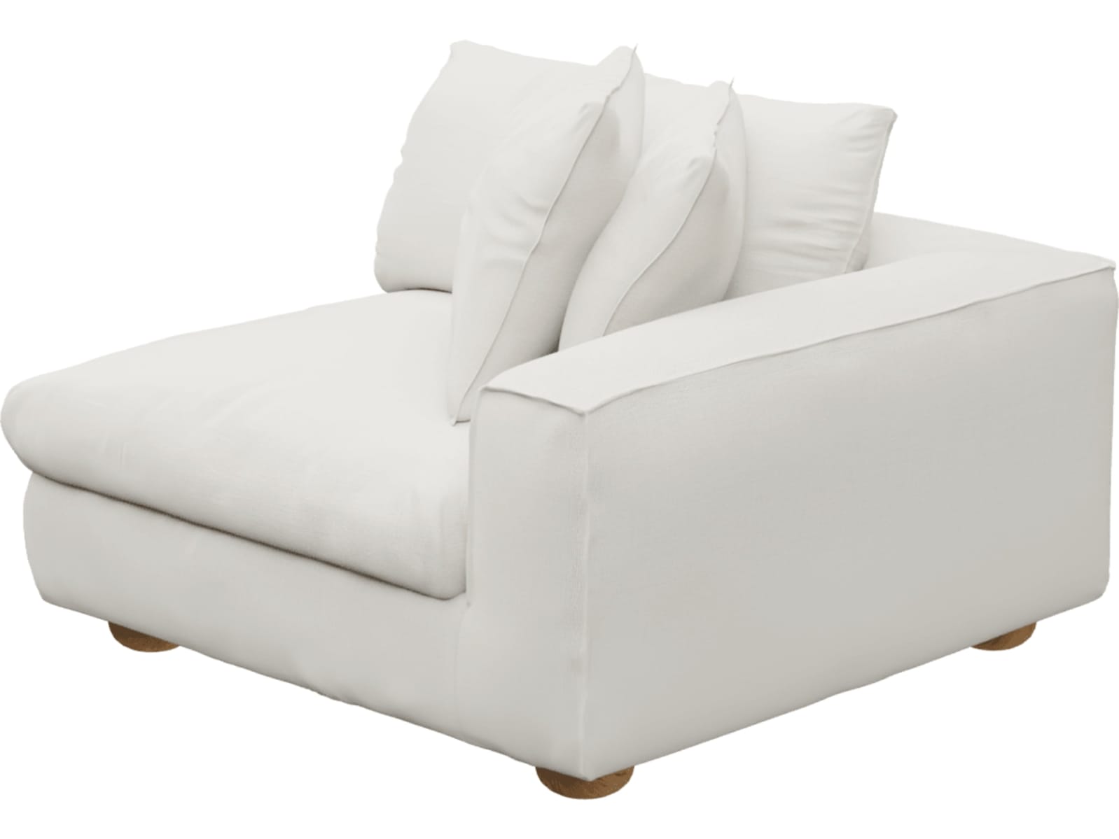 Tully Tribute Ice Right Arm Facing Chair Module color Tribute Ice