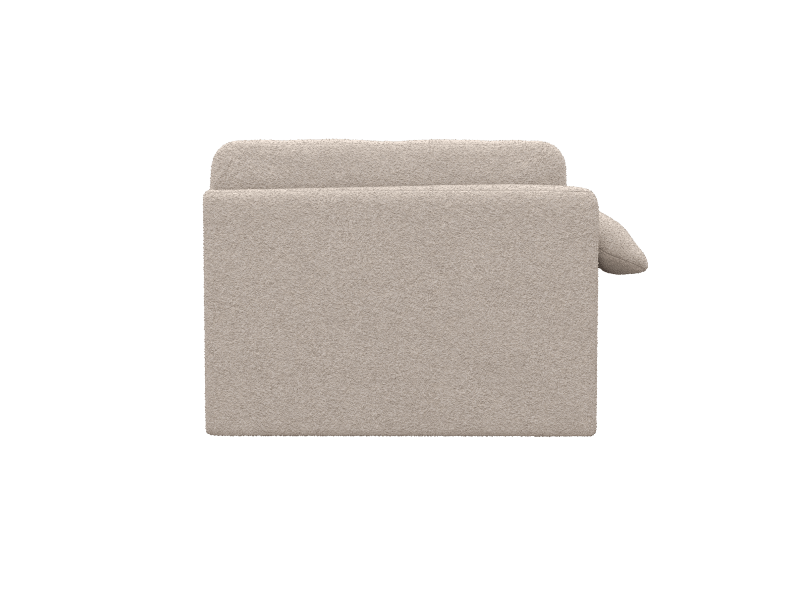 Ludlow Boucle Pumice Left Arm Facing Chair Module color Boucle Pumice
