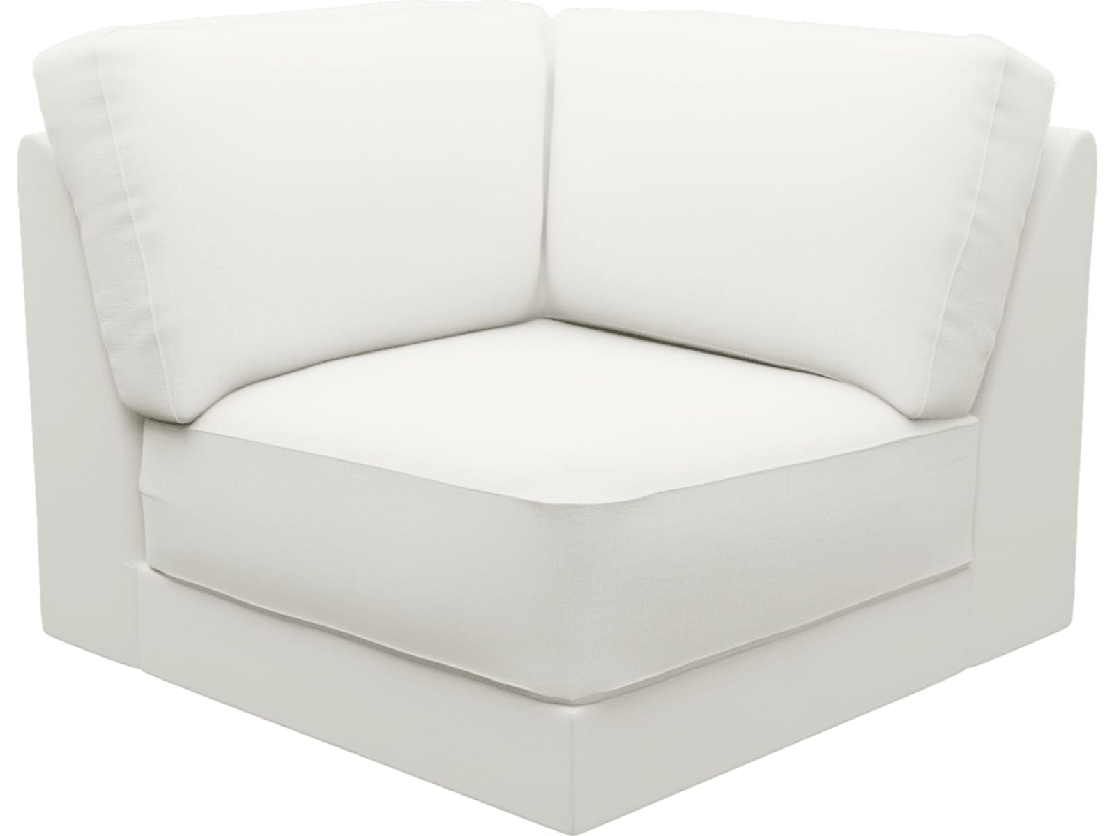 Monica Tribute Shell Corner Sofa Chair Module color Tribute Shell