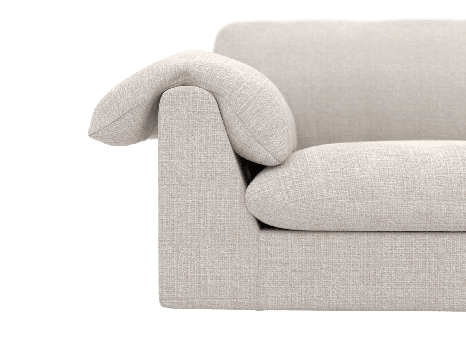 Ludlow Toorak Pearl Modular Sofa RAF - 5 Seater color Toorak Pearl