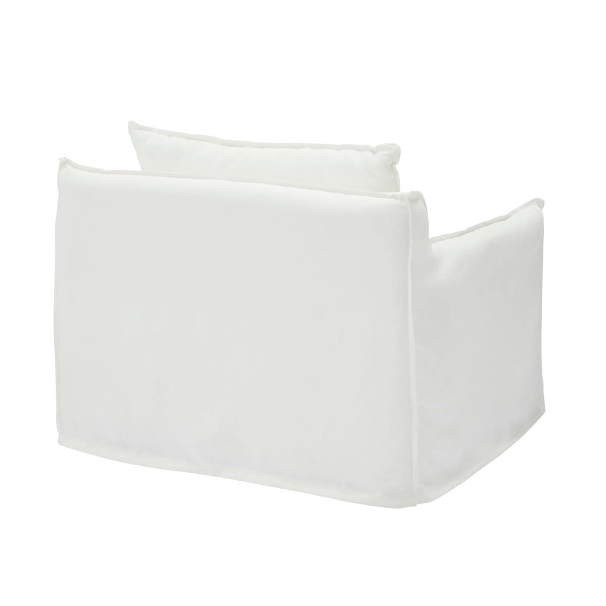 Como Mini Chair White color Linen White