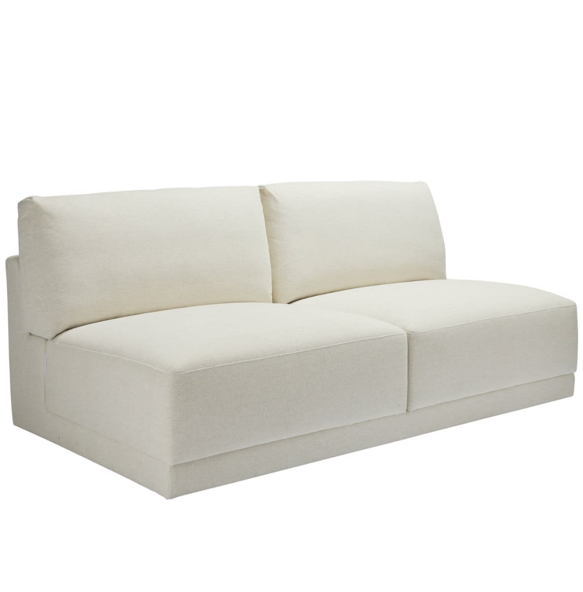 Haven California Ivory 2 Seater Armless Sofa Module color California Ivory