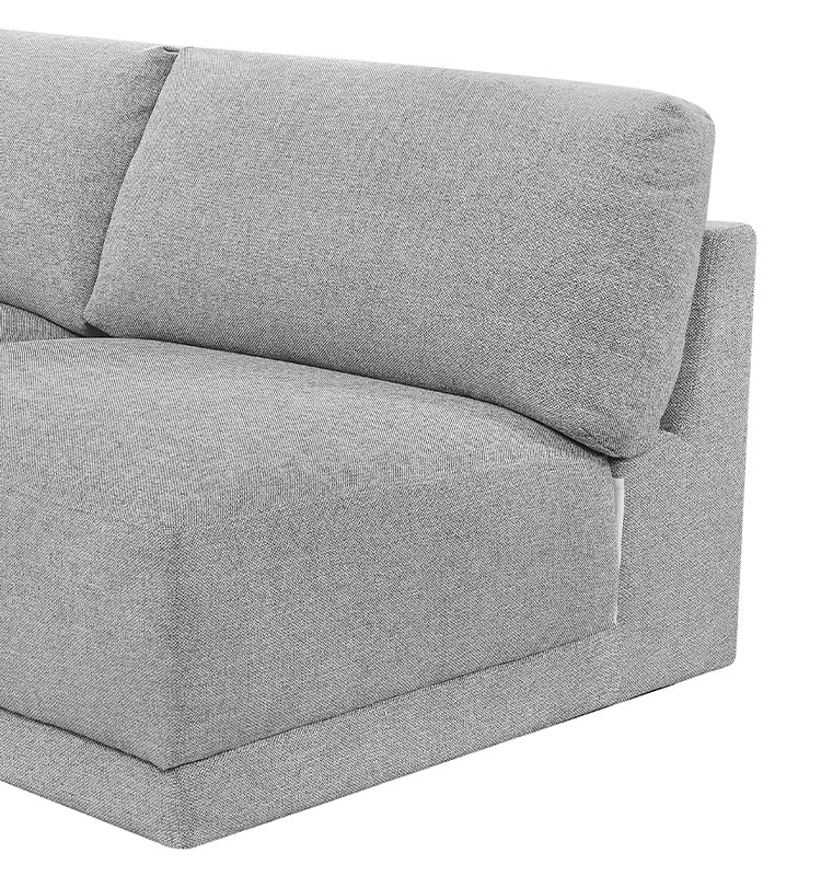 Haven California Slate Left Arm Facing 3 Seater Module color California Slate