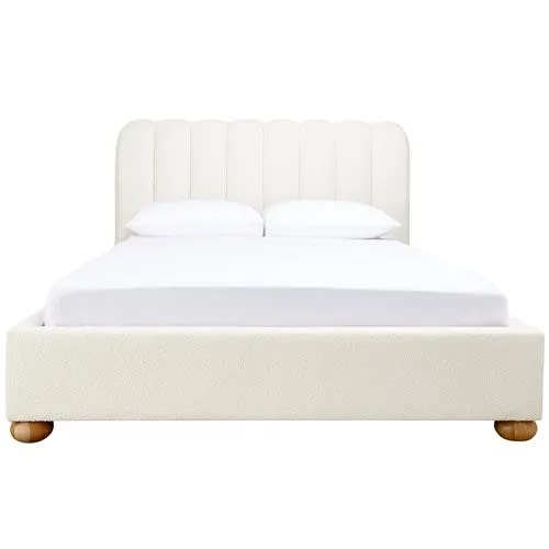 Maeve Boucle Fashion Bed Ivory - Single color Ivory
