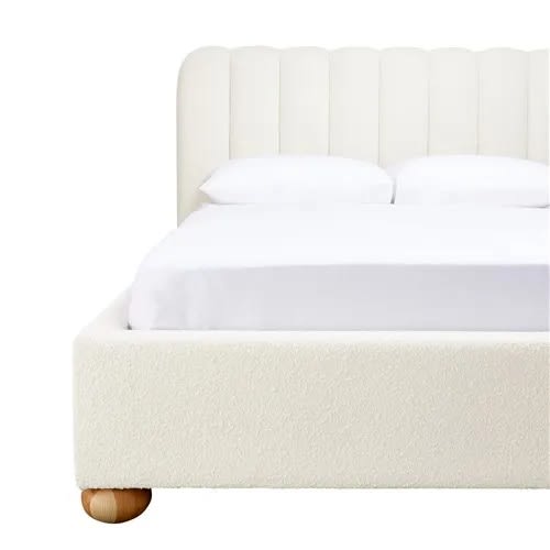 Maeve Boucle Fashion Bed Ivory - Single color Ivory