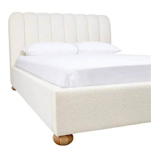 Maeve Boucle Fashion Bed Ivory - Single color Ivory