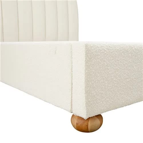 Maeve Boucle Fashion Bed Ivory - Single color Ivory