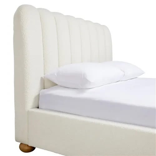 Maeve Boucle Fashion Bed Ivory - Single color Ivory