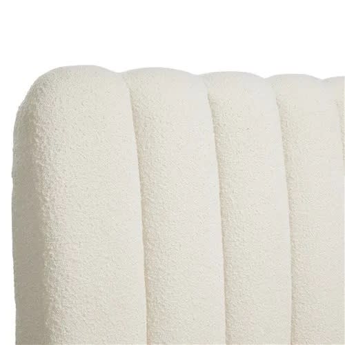 Maeve Boucle Fashion Bed Ivory - Single color Ivory