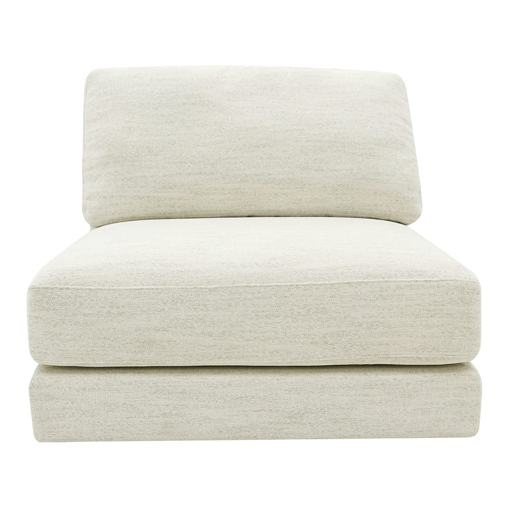Monica Avon Mineral Armless Sofa Chair Module color Avon Mineral