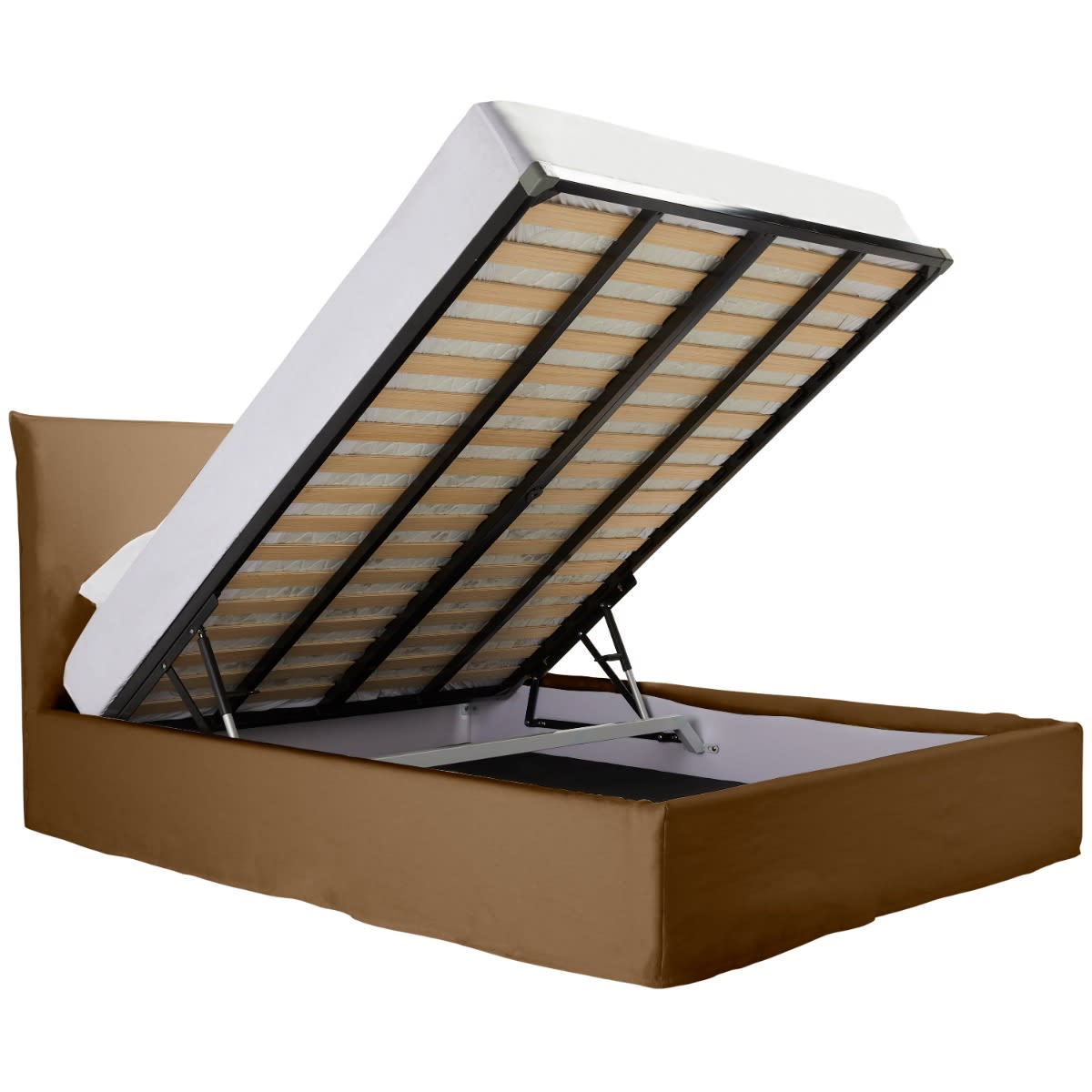 Noosa Gas Lift Bed Frame Cocoa color Cocoa