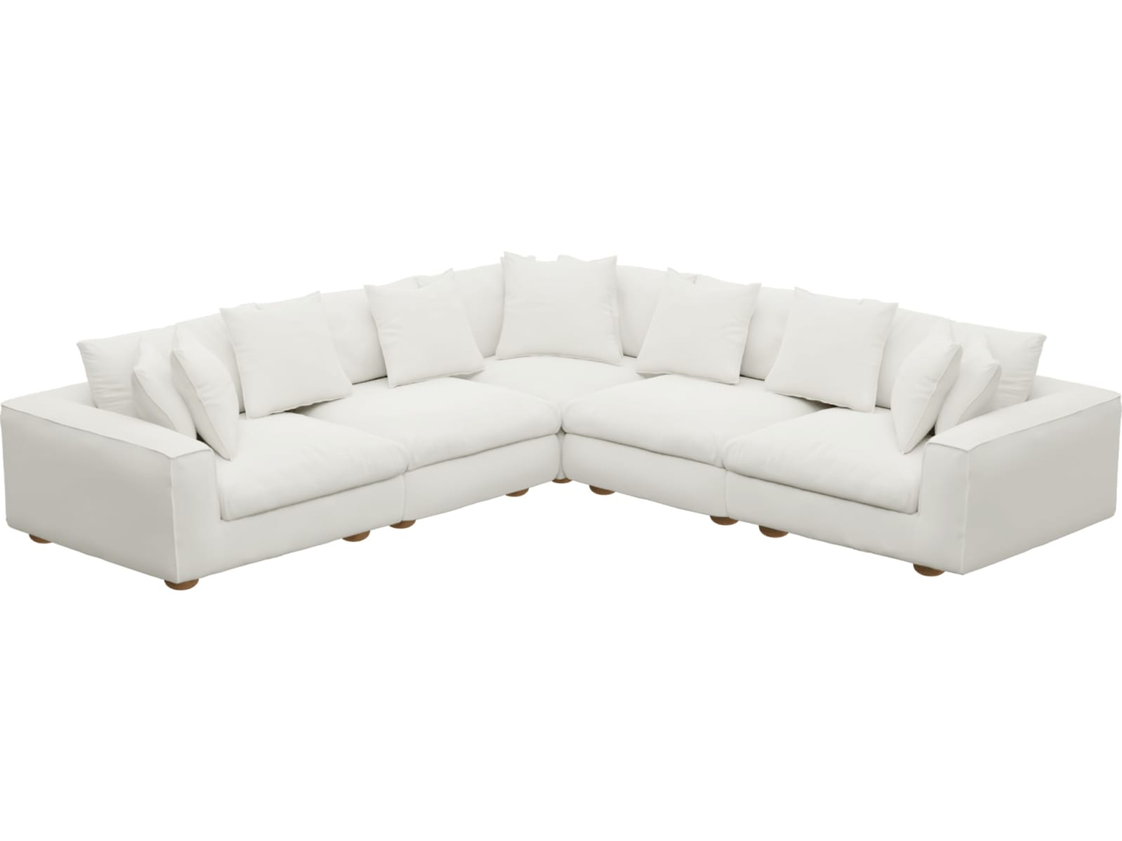 Tully Tribute Shell Modular Sofa - 5 Piece color Tribute Shell