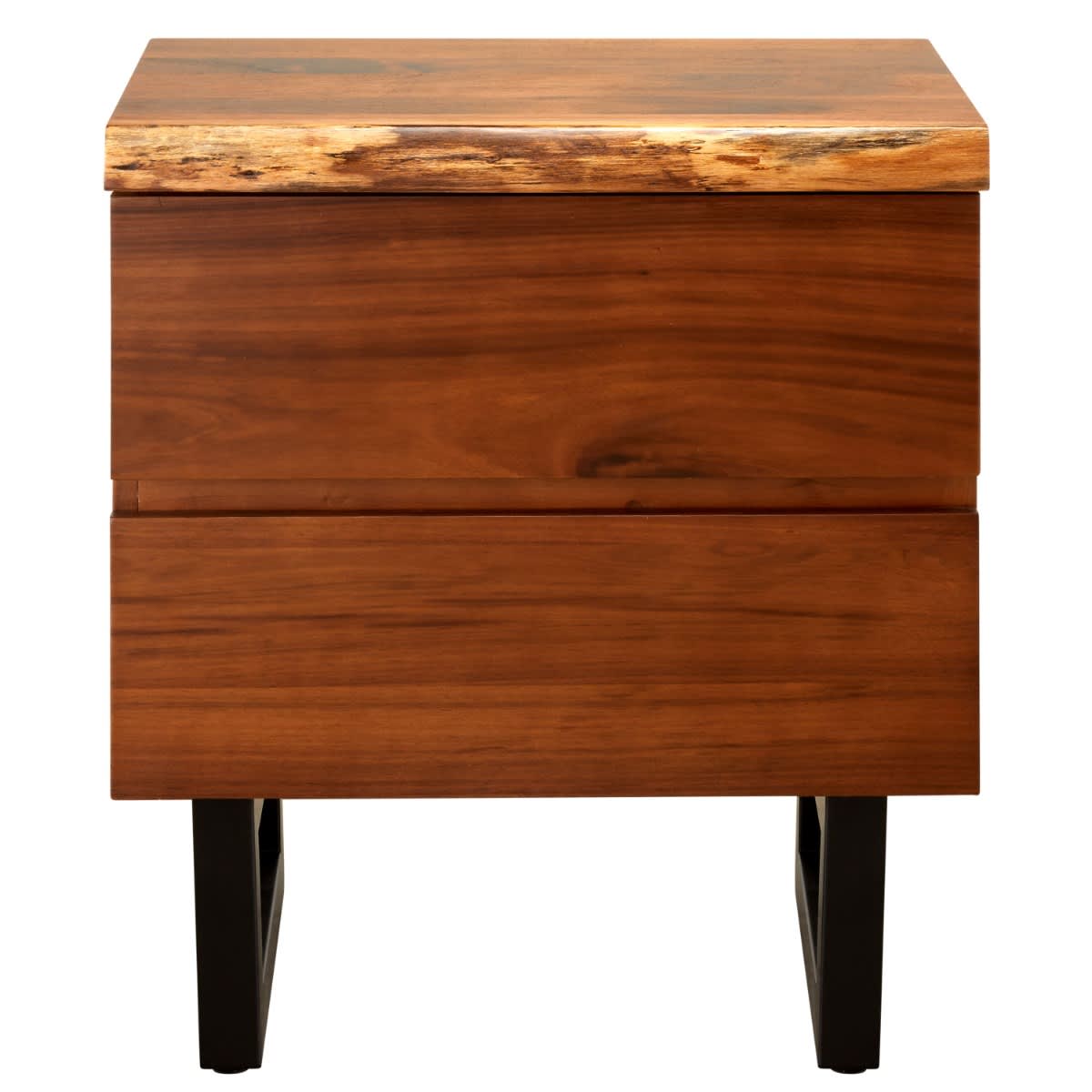 Croft Australian Blackwood Bedside Table - 2 Drawer color Blackwood
